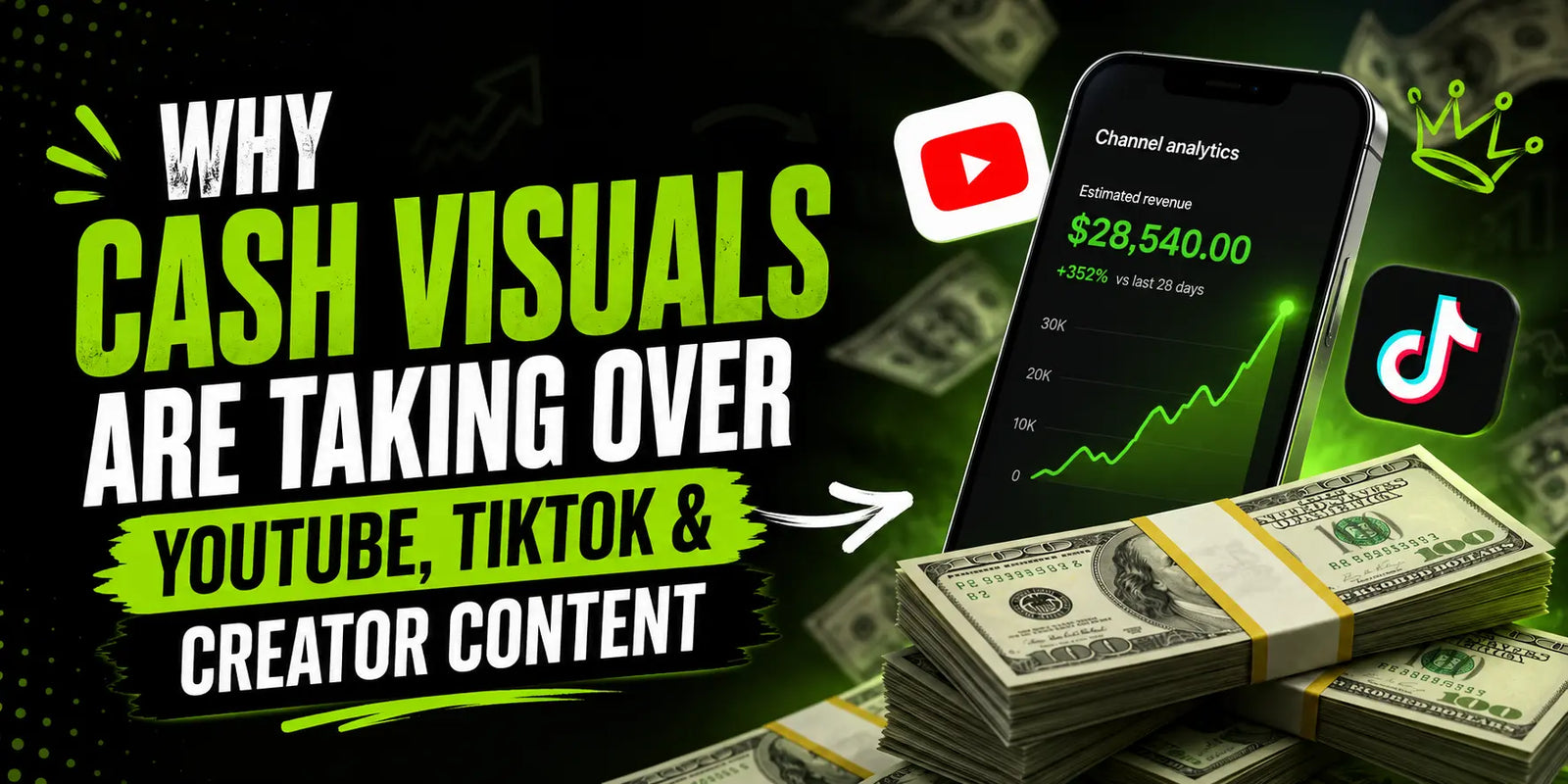 Why Cash Visuals Are Taking Over YouTube, TikTok & Creator Content — Prop Money production guide and film prop money journal