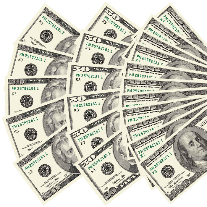 $1,500 prop money mix with 2000 series bills