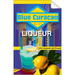 Blue Curcacao Single Self Adhesive Label - License and Royalty Free for Film Use - Prop Money Inc.