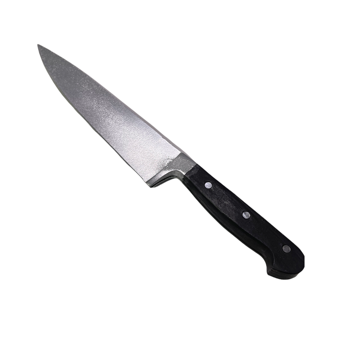 Plastic 13 Inch Chef’s Knife Silver Blade and Black Handle - Prop Money Inc.