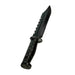Serrated Spine Combat Rambo Style Poly Training Knife with 8.25 Inch Clip Point Blade Prop - Prop Money Inc.