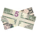 Professional $5 mis-made bill for magic tricks and illusion shows