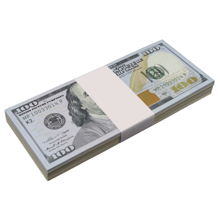 All Denomination Full Print New Series Mixed Bills Stack - PropMoney.com