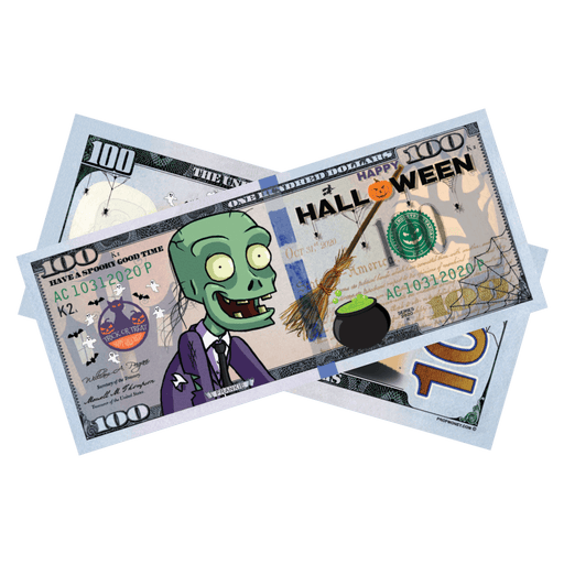 Halloween Frankie novelty bills for parties decorations and themed events