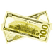Yellow novelty money bills for photography displays and themed celebrations