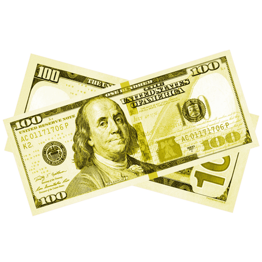 Yellow prop money bills for parties events decorations and creative projects
